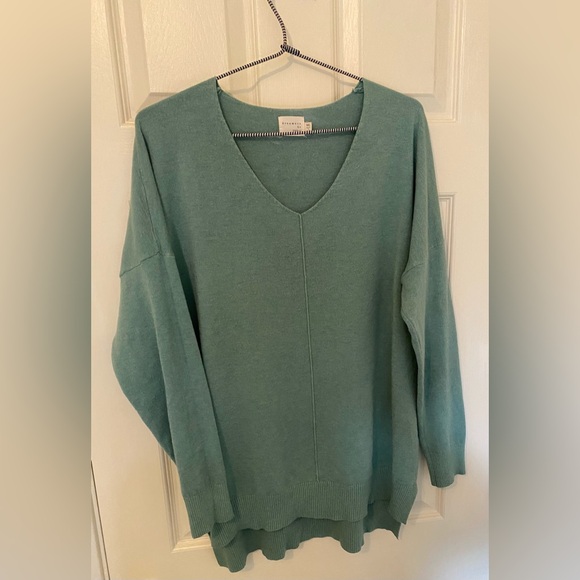 Dreamers By Debut Sweaters - Dreamers by Debut Teal Green Soft V-neck Sweater M
